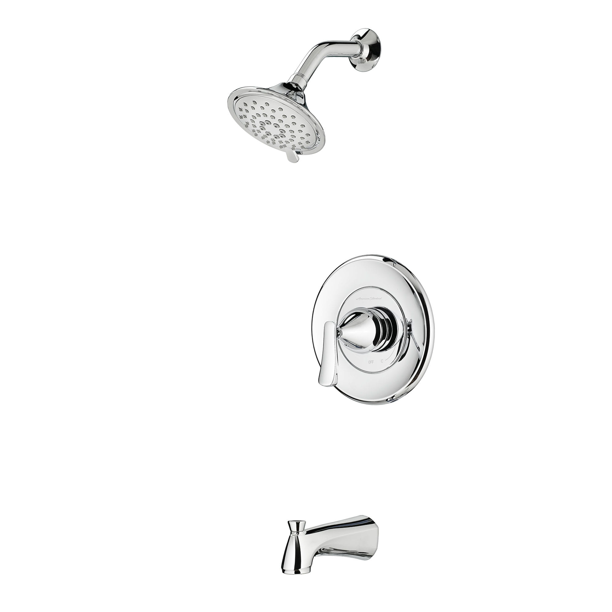 Chatfield® 2.0 GPM Tub and Shower Trim Kit With 3-Function Showerhead, Ceramic Disc Valve Cartridge With Lever Handle